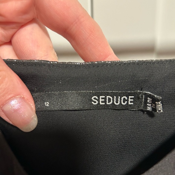 Seduce black and silver mini dress - Picture 3 of 3